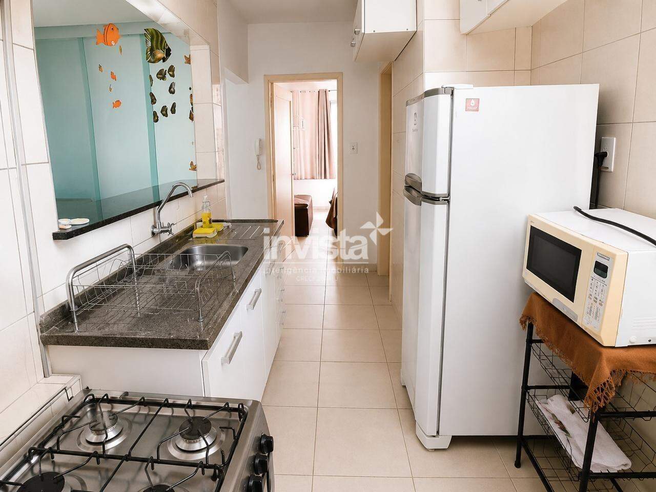 Apartamento para loca&ccedil;&atilde;o no bairro Boqueir&atilde;o - Santos