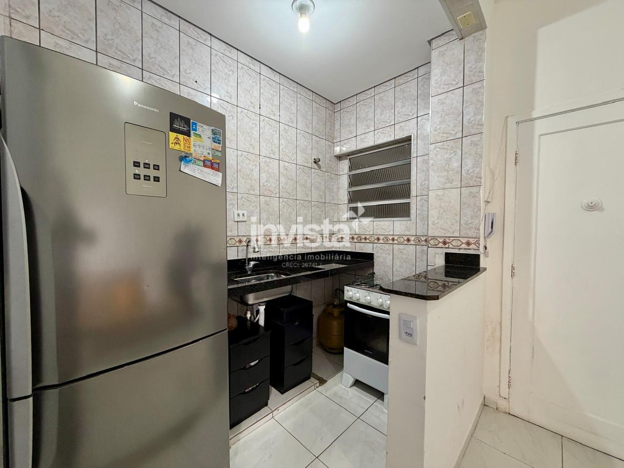 Apartamento &agrave; venda em Santos-SP no bairro Boqueir&atilde;o, com 1 dormit&oacute;rio e 48m&sup2; - Santos
