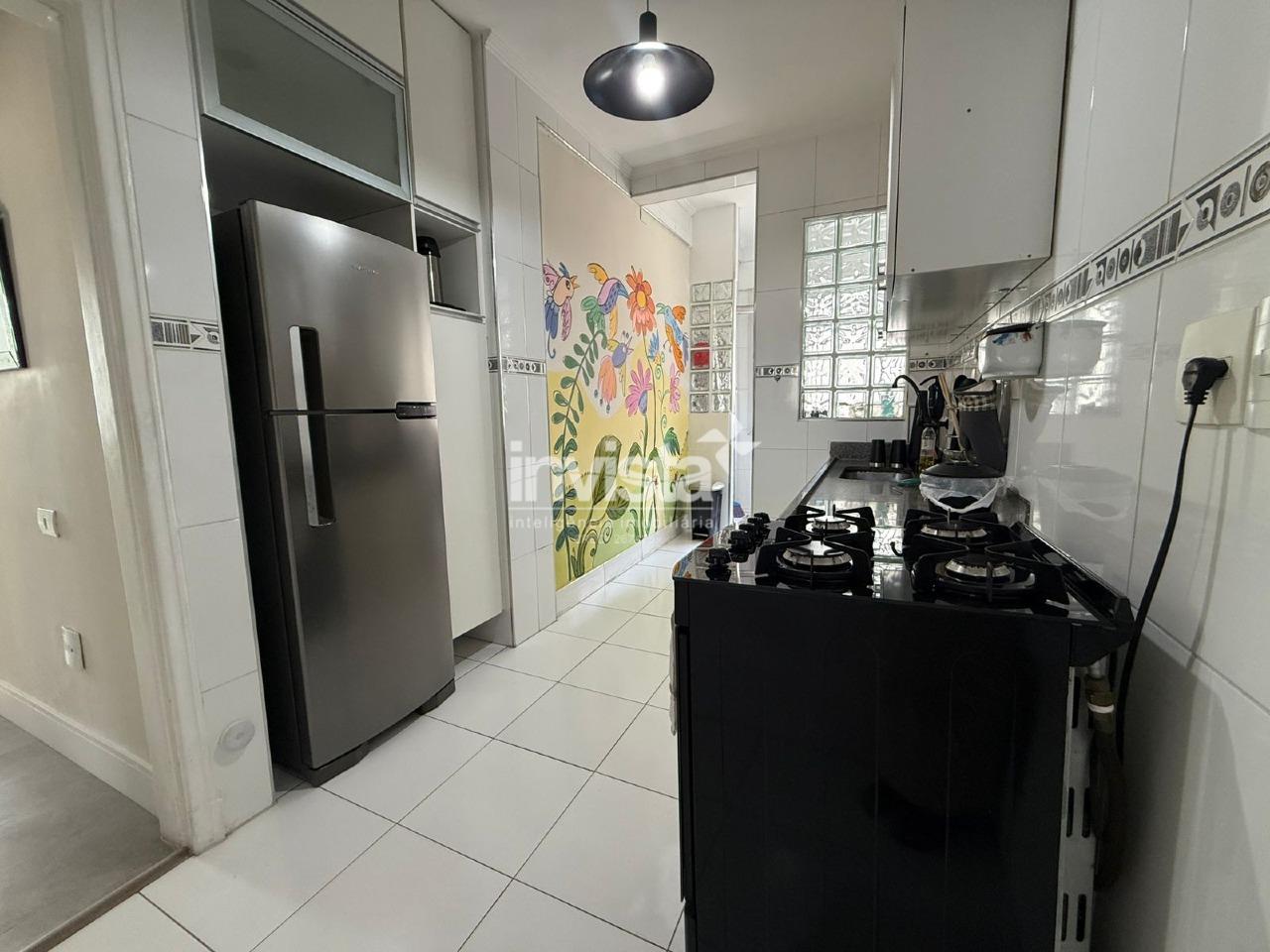 Apartamento para aluguel no bairro Gonzaga - Santos