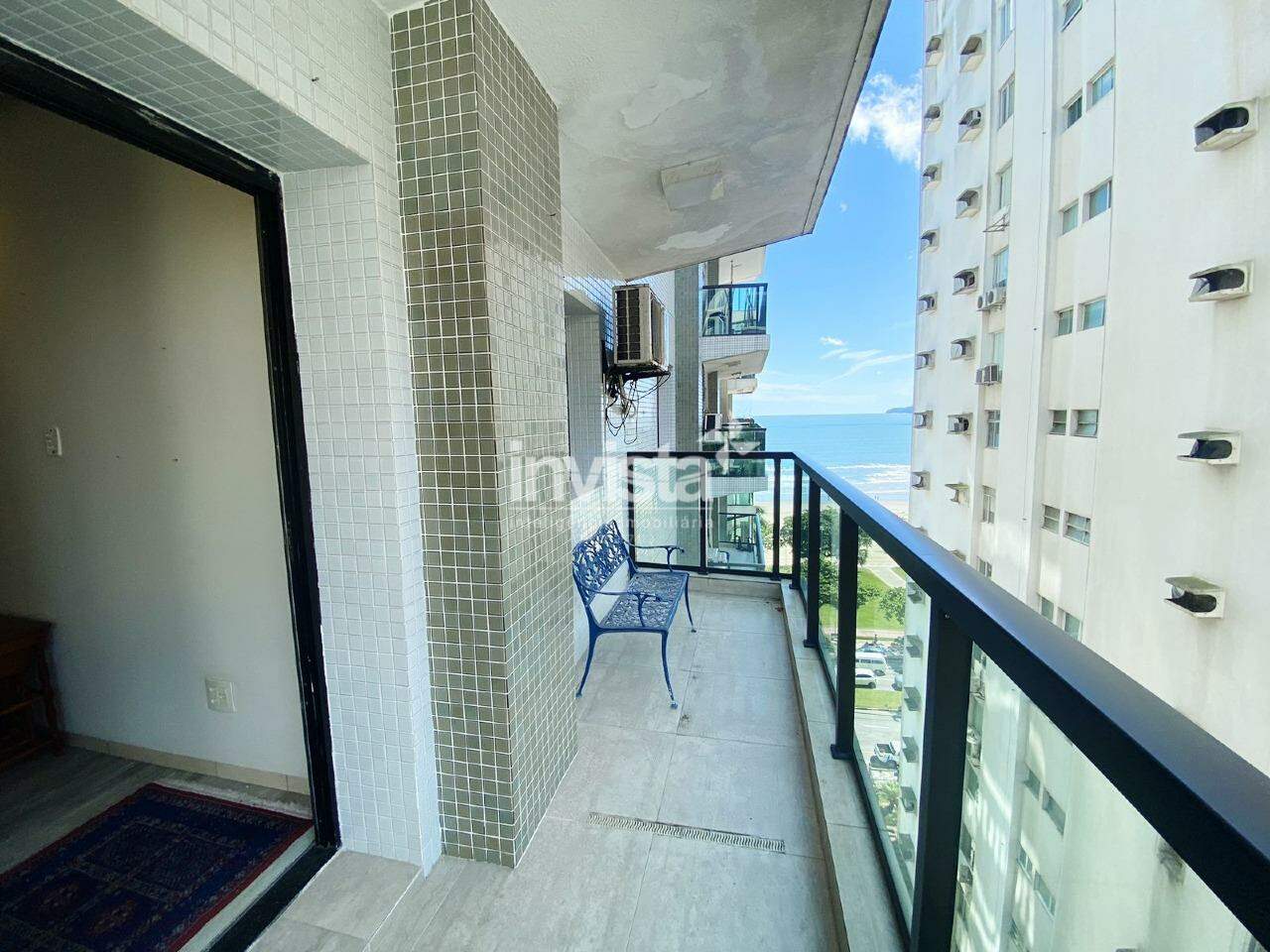 Locação de 3 dormitórios mobiliados com vista lateral para o Mar, bairro do Boqueirão