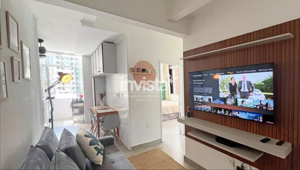 C&oacute;digo: 31353 R$ 3.450,00 Apartamento para alugar no bairro Pomp&eacute;ia 52 m&sup2; 1 quarto 1 vaga - Santos