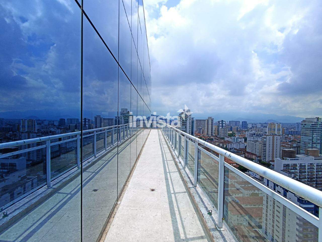 Sala Comercial para Alugar com 465m² de área privativa 10 garagens e Heliponto na principal Avenida de Santos