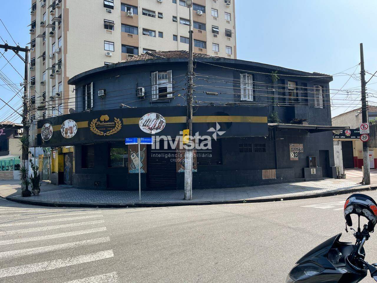 Ponto Comercial/Loja de ESQUINA na Praça Palmares em Santos