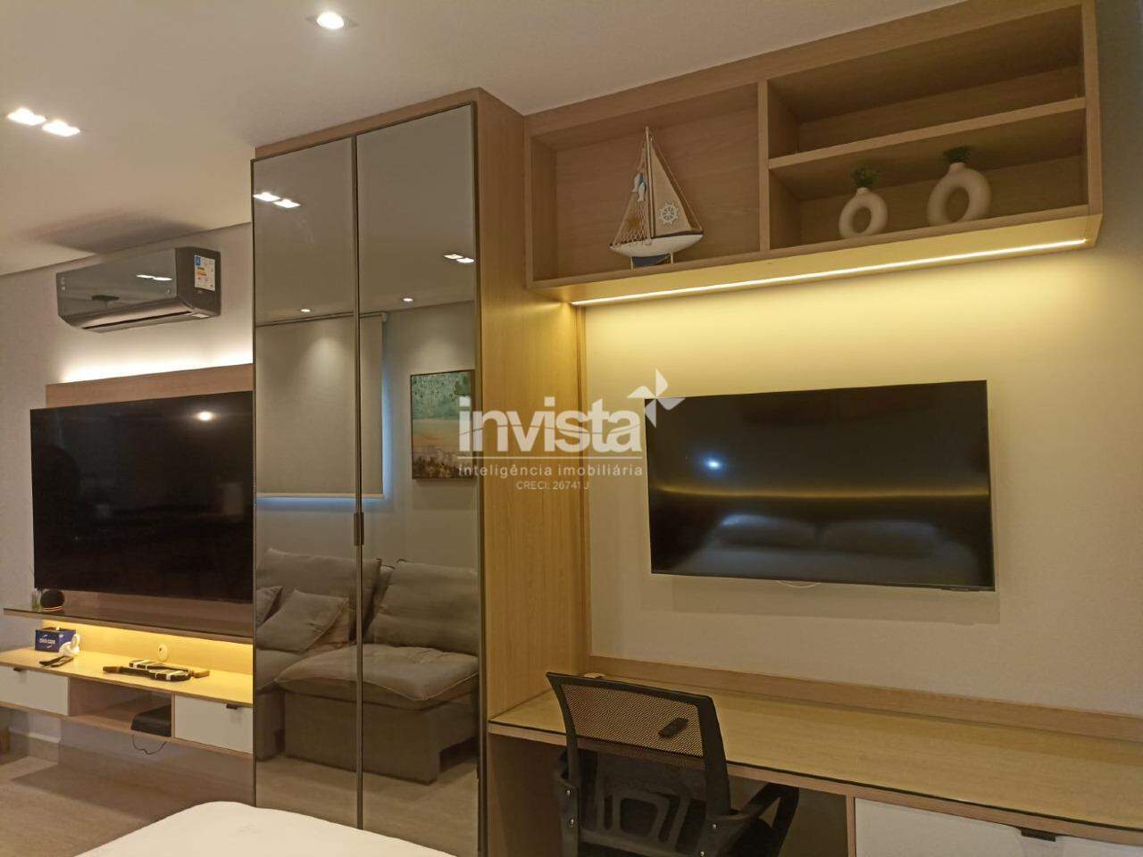 C&oacute;digo: 32236 R$ 4.300,00 Studio para alugar em Santos-SP no bairro Gonzaga, com 1 dormit&oacute;rio e 45m&sup2; 45 m&sup2; 1 quarto 1 vaga - Santos