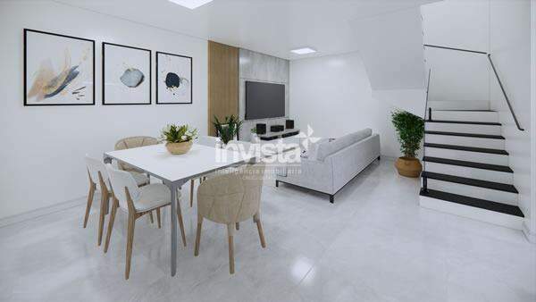 C&oacute;digo: 32358 R$ 830.000,00 Sobrado &agrave; venda no bairro Estu&aacute;rio 95 m&sup2; 3 quartos 1 vaga - Santos