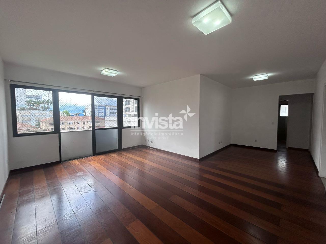 C&oacute;digo: 32532 R$ 6.000,00 Apartamento para alugar em Santos-SP no bairro Boqueir&atilde;o, com 3 dormit&oacute;rios e 112m&sup2; 112 m&sup2; 3 quartos 1 vaga - Santos