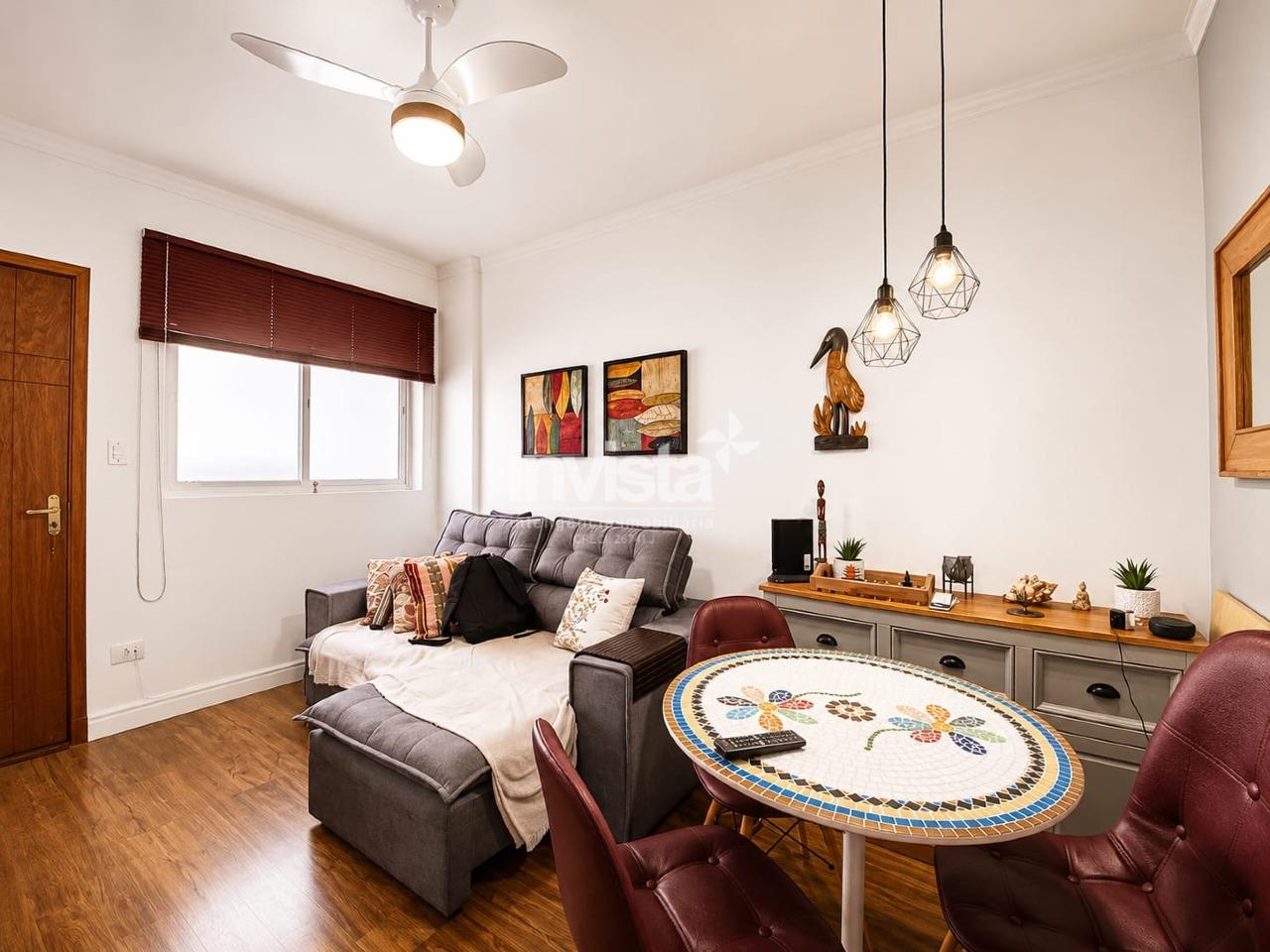 C&oacute;digo: 33180 R$ 3.600,00 Apartamento para alugar em Santos-SP no bairro Gonzaga, com 1 dormit&oacute;rio e 48m&sup2; 48 m&sup2; 1 quarto 1 vaga - Santos