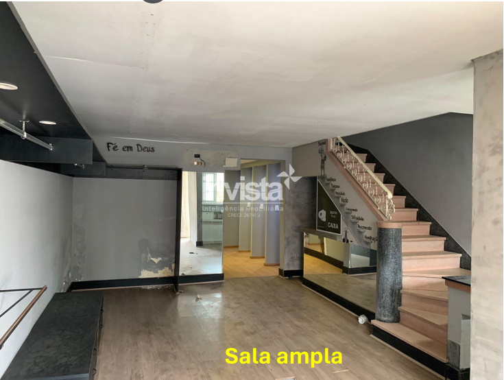 Casa Comercial/Ponto Comercial para Locação no bairro do Gonzaga em Santos