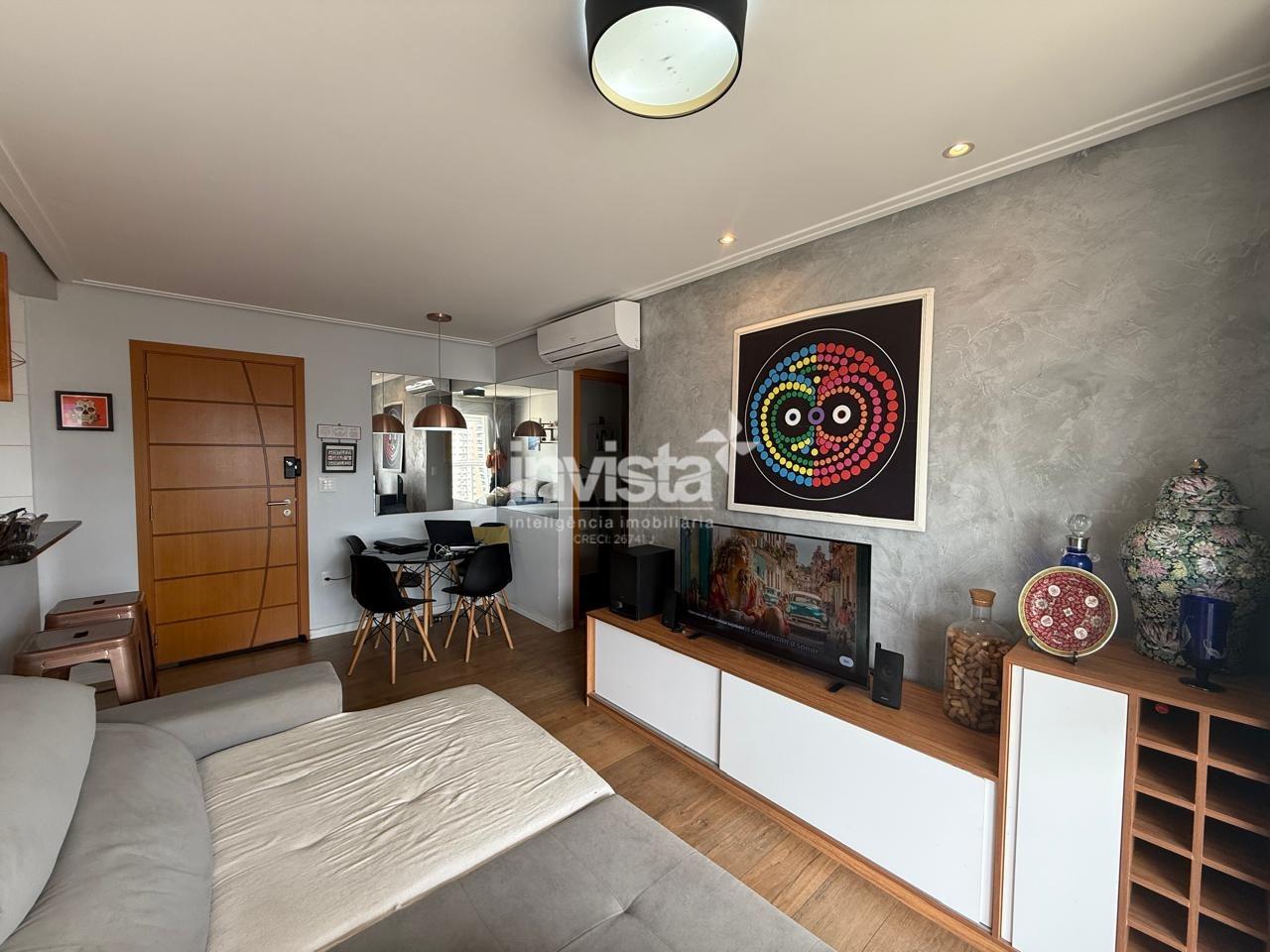 C&oacute;digo: 33489 R$ 745.000,00 Apartamento &agrave; venda no bairro Embar&eacute; 52 m&sup2; 1 quarto 1 vaga - Santos