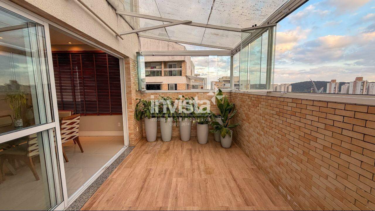 Cobertura &agrave; venda em Santos-SP no bairro Ponta da Praia, com 3 dormit&oacute;rios e 189m&sup2; - Santos