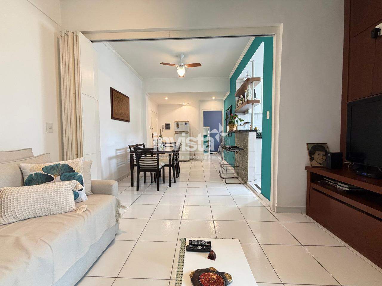 C&oacute;digo: 34015 R$ 469.000,00 Apartamento &agrave; venda em Santos-SP no bairro Boqueir&atilde;o, com 2 dormit&oacute;rios e 50m&sup2; 50 m&sup2; 2 quartos 1 vaga - Santos