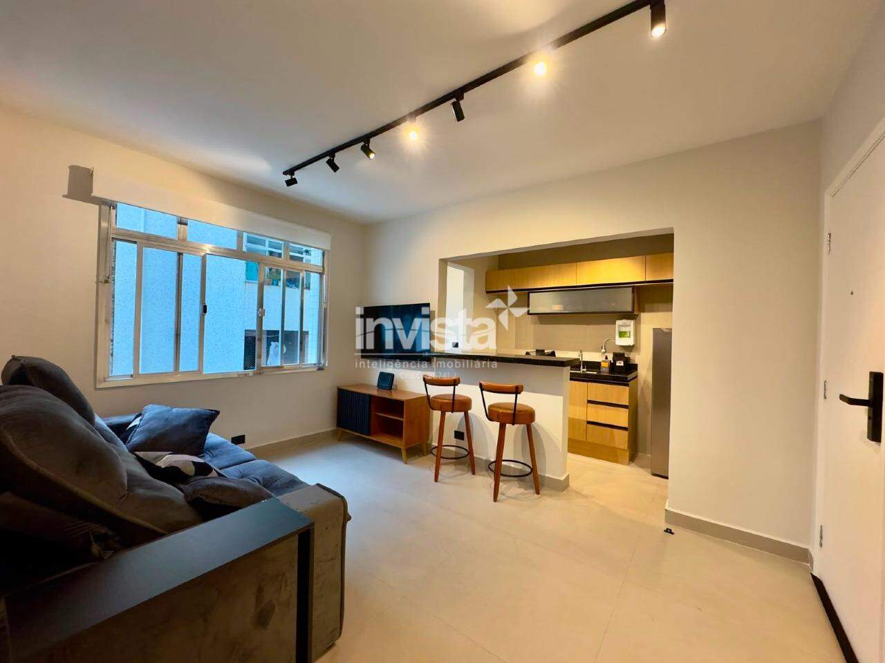 C&oacute;digo: 34220 R$ 495.000,00 Apartamento &agrave; venda em Santos-SP no bairro Boqueir&atilde;o, com 1 dormit&oacute;rio e 38m&sup2; 38 m&sup2; 1 quarto 1 vaga - Santos