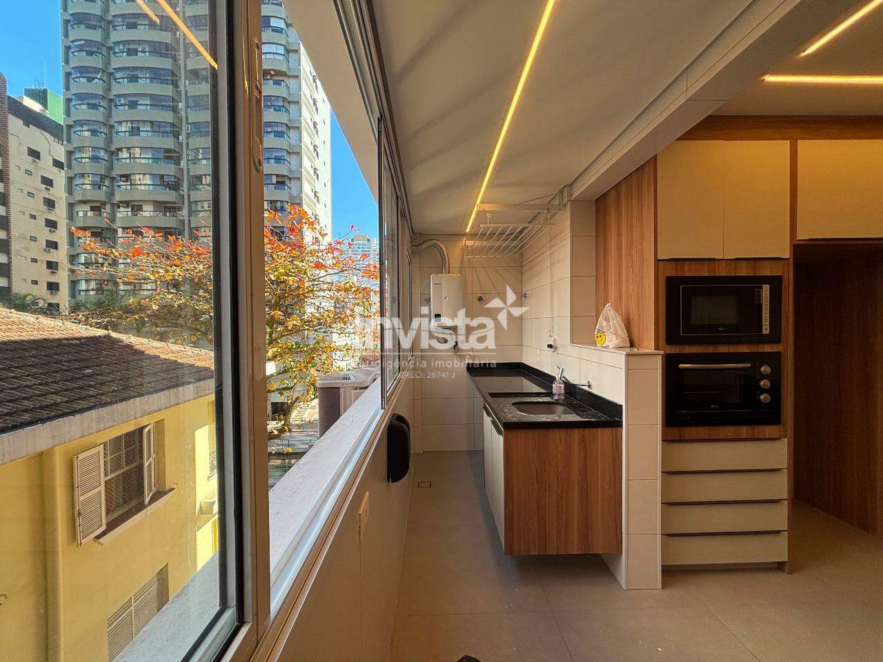Apartamento para aluguel no bairro Aparecida - Santos