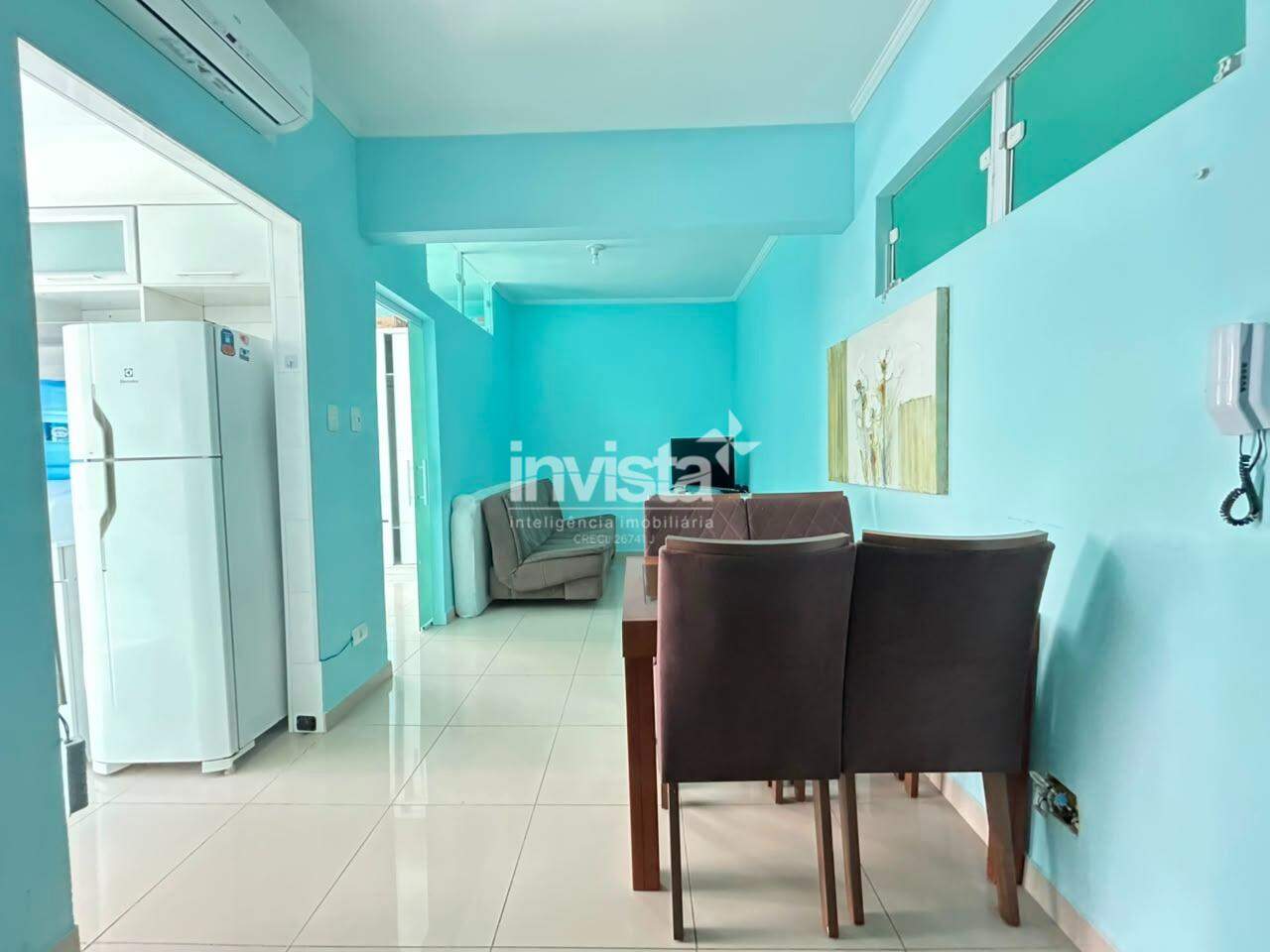 C&oacute;digo: 34418 R$ 3.100,00 Apartamento para alugar em Santos-SP no bairro Jos&eacute; Menino, com 1 dormit&oacute;rio e 45m&sup2; 45 m&sup2; 1 quarto 1 vaga - Santos