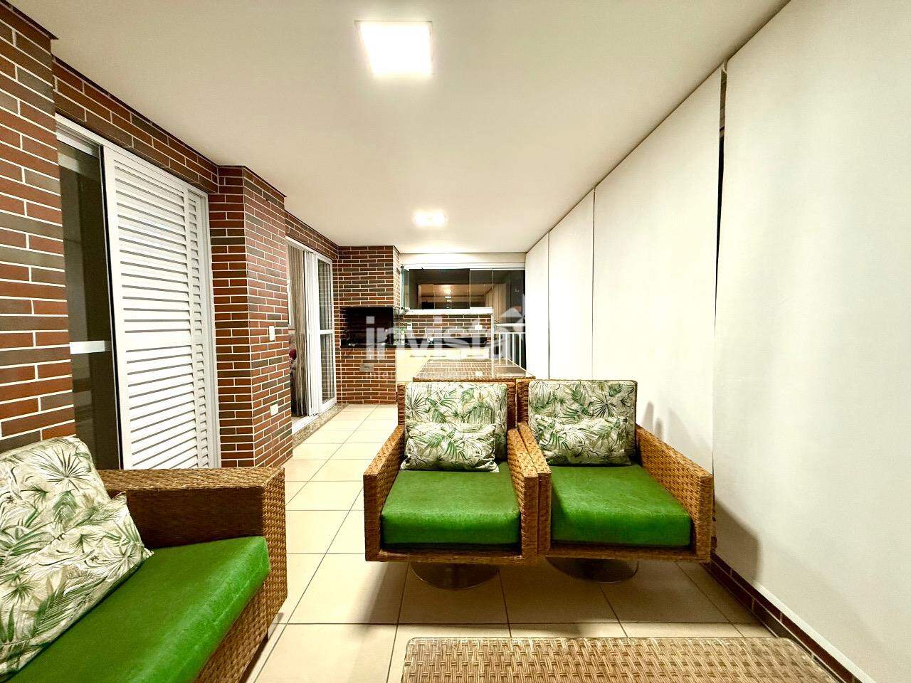 C&oacute;digo: 34514 R$ 1.860.000,00 Apartamento &agrave; venda no bairro Boqueir&atilde;o 120 m&sup2; 3 quartos 2 vagas - Santos