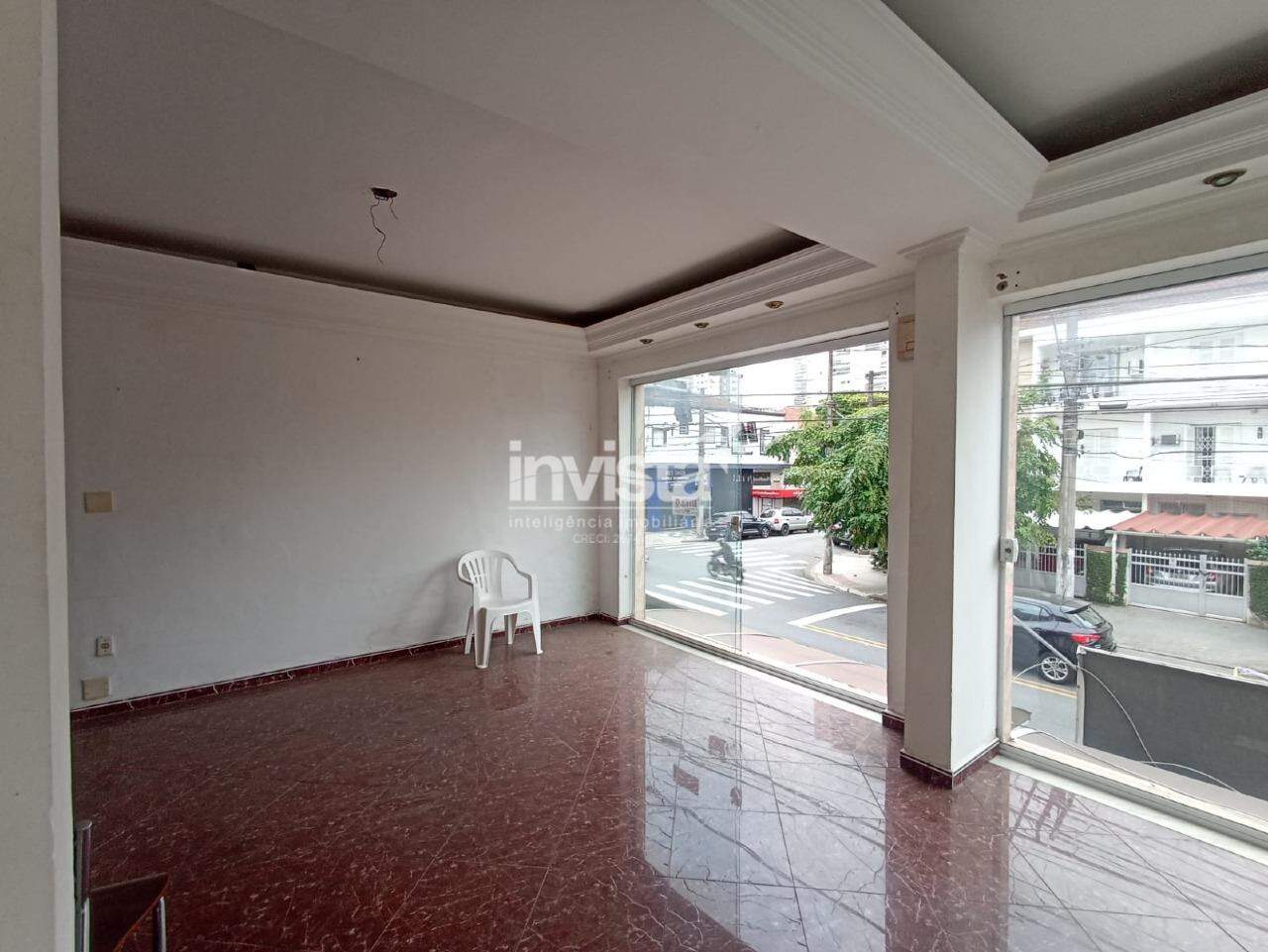 Ponto comercial para Alugar no bairro do Embaré em Santos