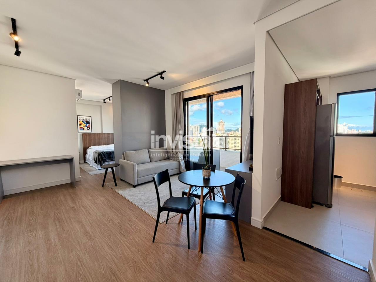 C&oacute;digo: 34991 R$ 845.000,00 Apartamento &agrave; venda no bairro Ponta da Praia 59 m&sup2; 1 quarto 1 vaga - Santos