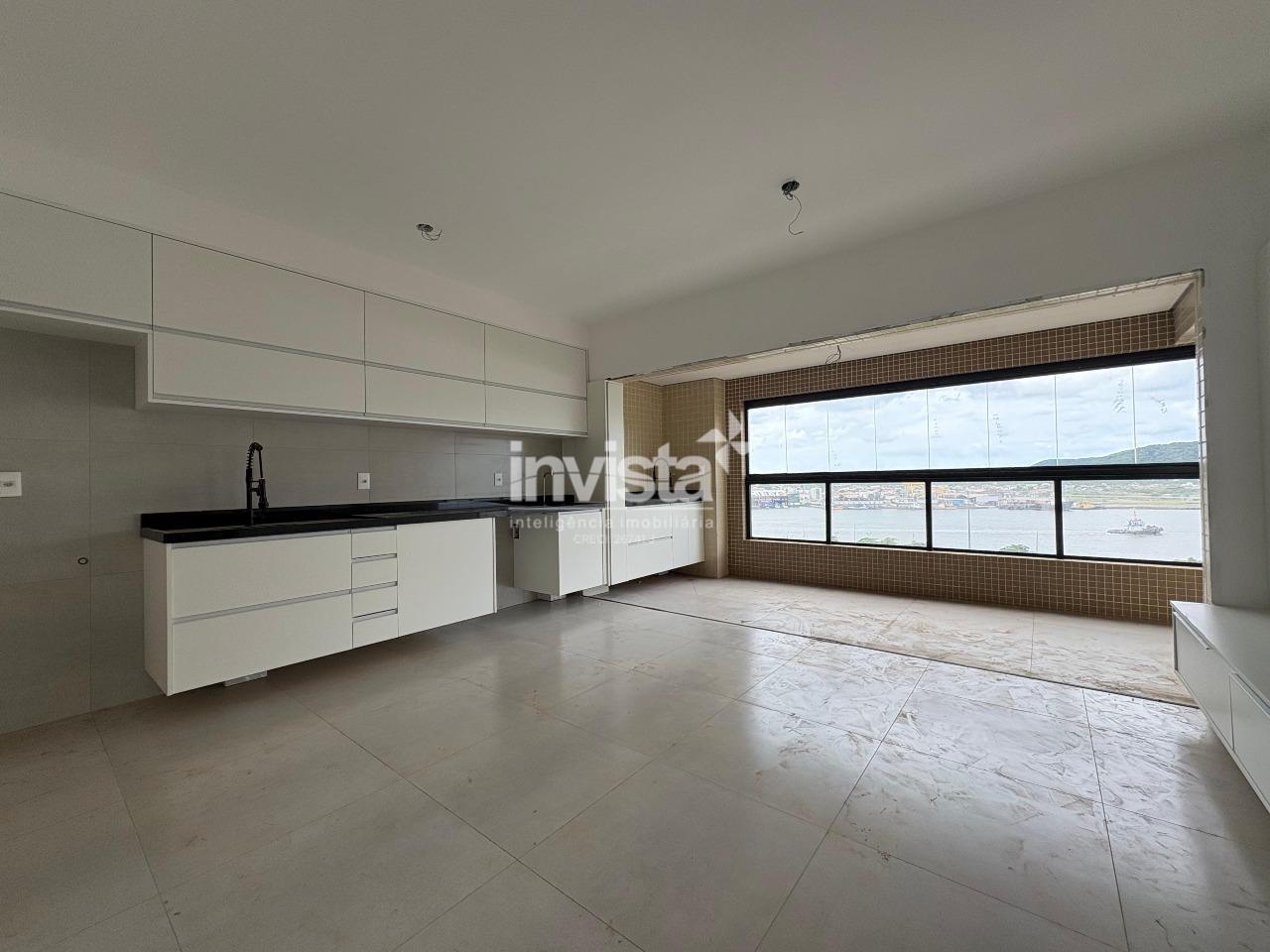 Apartamento a venda na Ponta da Praia com Vista total livre - Santos