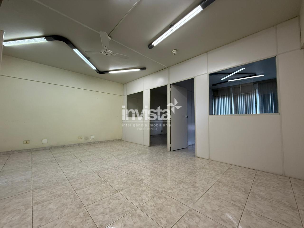 Sala Comercial com 70m² | Garagem Demarcada | Portaria 24h – Centro de Santos