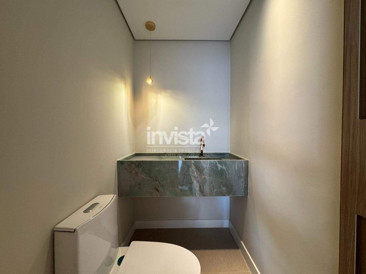 Apartamento 3 su&iacute;tes (225m&sup2;) frente, vista mar e 2 vagas no Gonzaga &ndash; Santos/SP - Santos