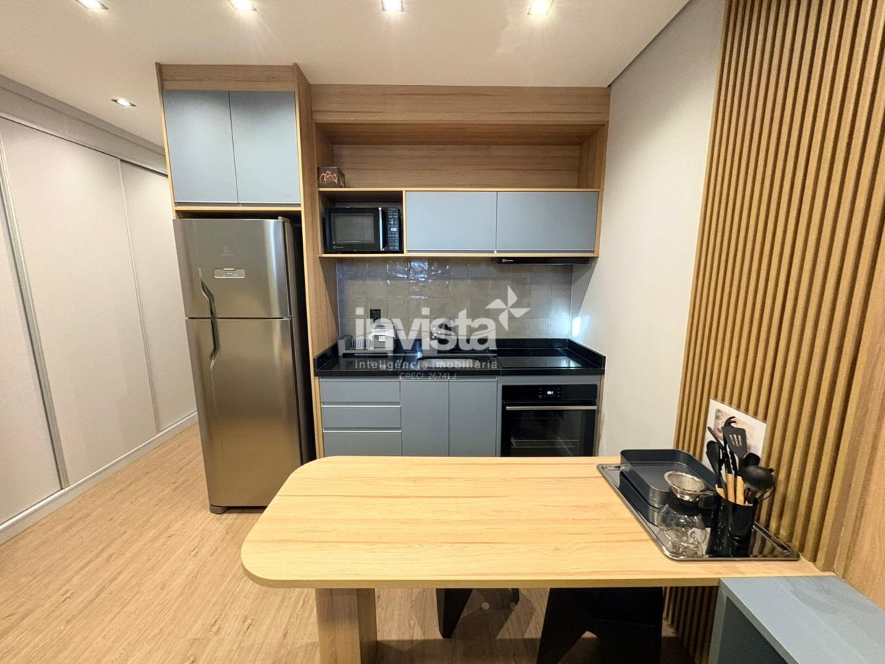 C&oacute;digo: 35940 R$ 600.000,00 Apartamento &agrave; venda no bairro Pomp&eacute;ia 27 m&sup2; 1 quarto 0 vagas - Santos