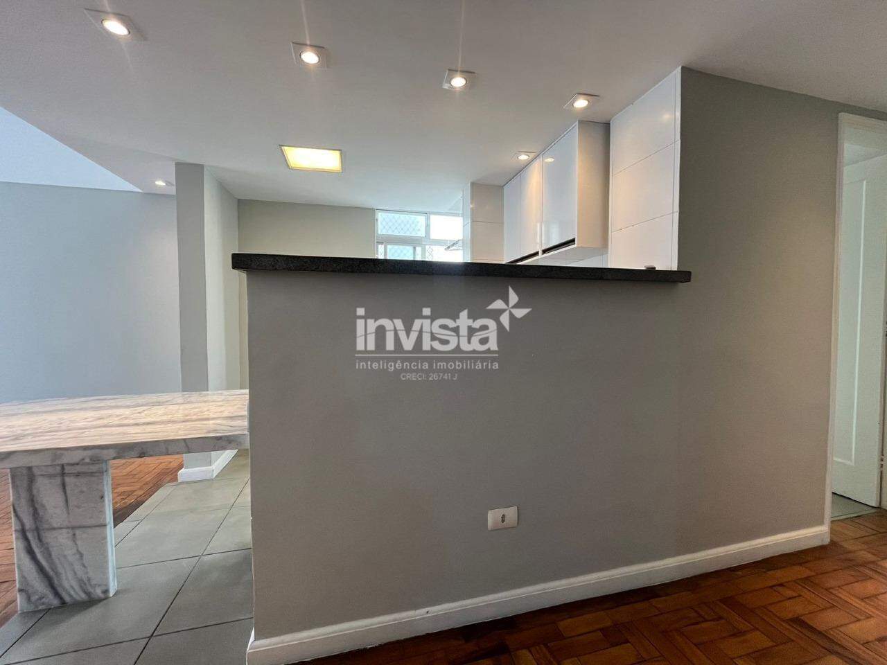 Apartamento p&eacute; na areia de 01 dormit&oacute;rio para Loca&ccedil;&atilde;o no Boqueir&atilde;o em Santos - Santos