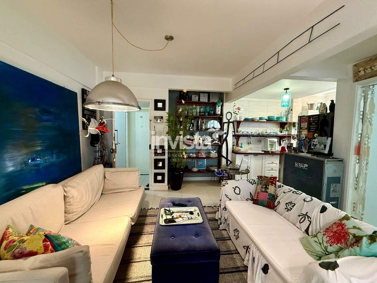 Apartamento 64 m² em Ponta da Praia, Santos – 1 quarto, 2 salas