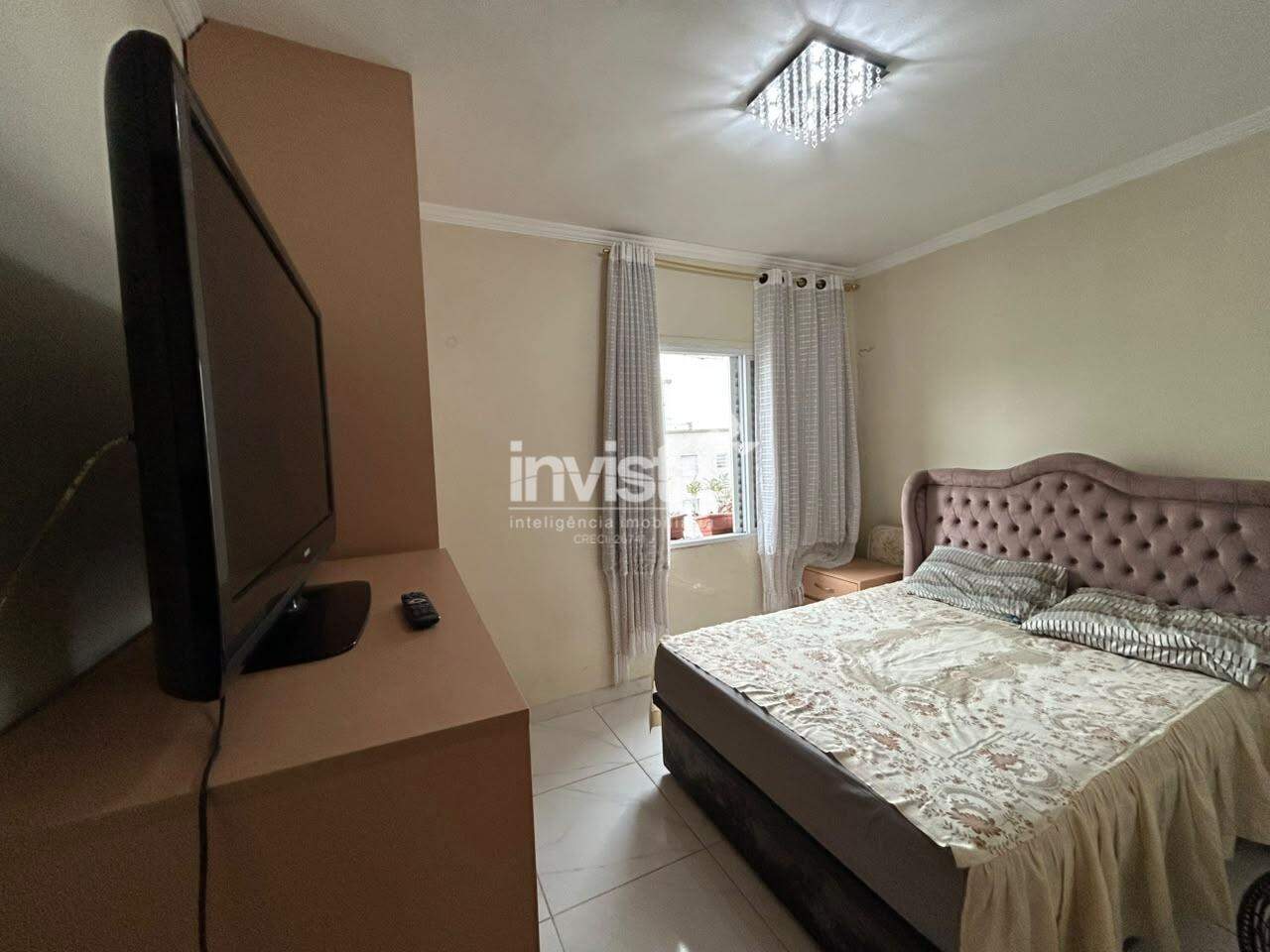 Apartamento mobiliado para Loca&ccedil;&atilde;o em pr&eacute;dio frente mar no Embar&eacute; - Santos