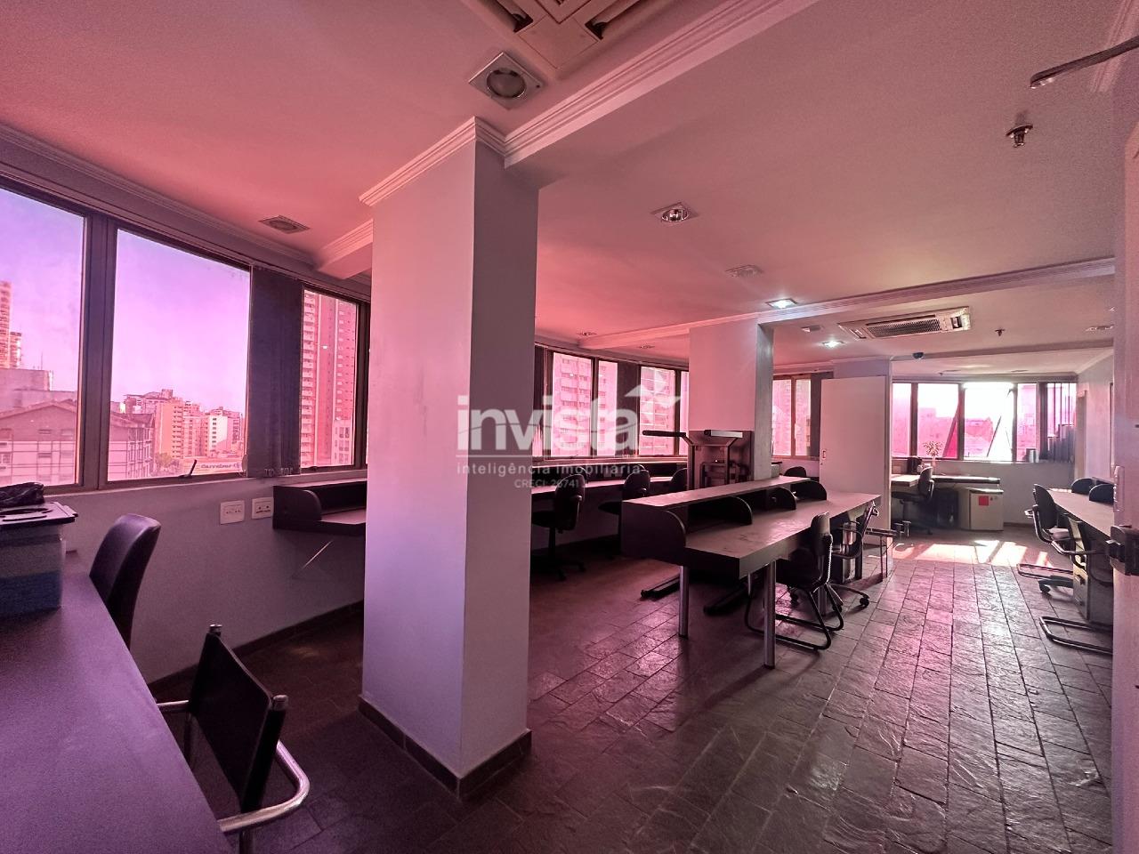 sala comercial em avenida principal em Santos