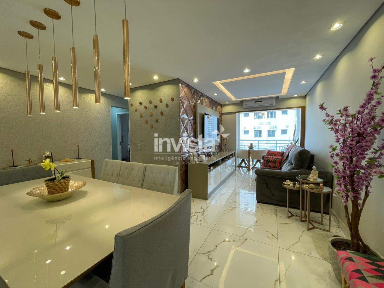 C&oacute;digo: 36705 R$ 950.000,00 Apartamento &agrave; venda em Santos-SP no bairro Marap&eacute;, com 3 dormit&oacute;rios e 84m&sup2; 84 m&sup2; 3 quartos 1 vaga - Santos
