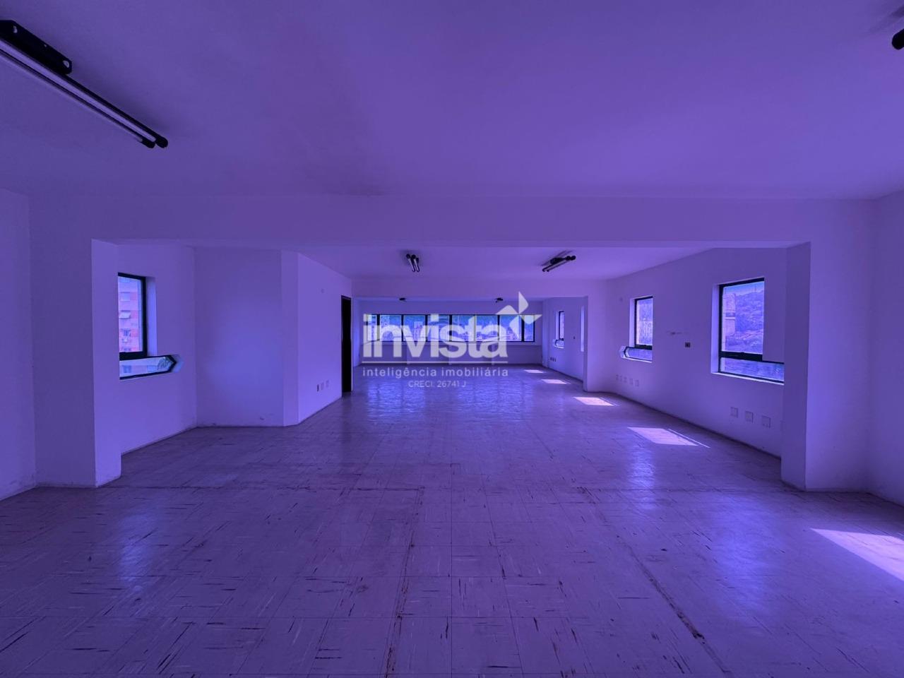 Sala Comercial para Alugar com 121m² na Avenida Ana Costa em Santos