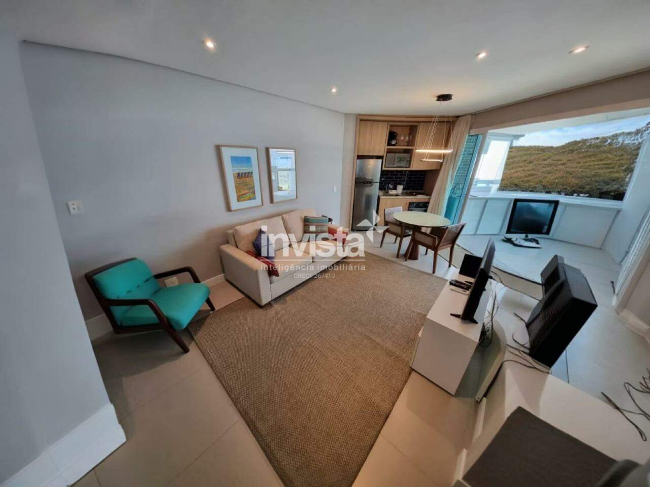C&oacute;digo: 36986 R$ 5.000,00 Apartamento para alugar em Santos-SP no bairro Pomp&eacute;ia, com 1 dormit&oacute;rio e 45m&sup2; 45 m&sup2; 1 quarto 1 vaga - Santos