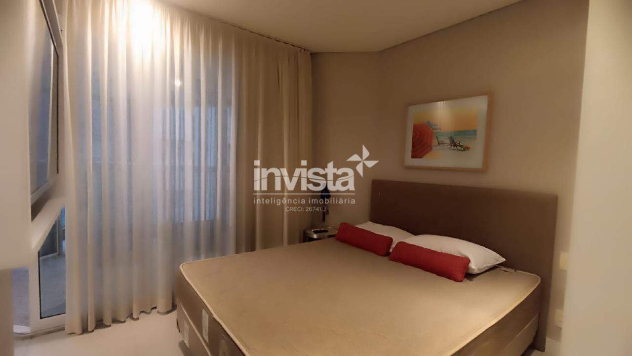 Flat mobiliado de alto padr&atilde;o com vista mar! - Santos