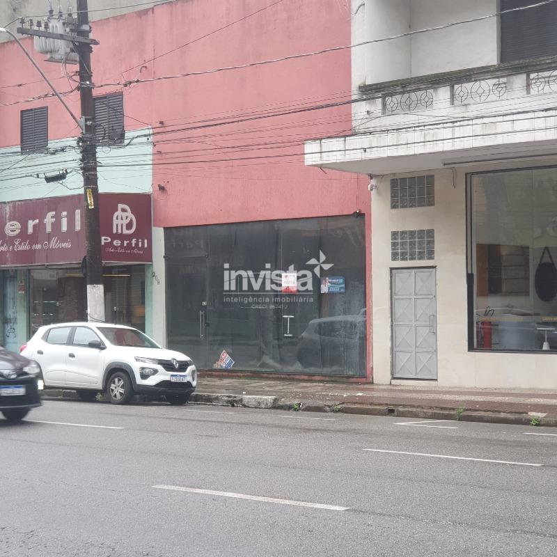 Loja frente rua na Senador Feijó em Santos