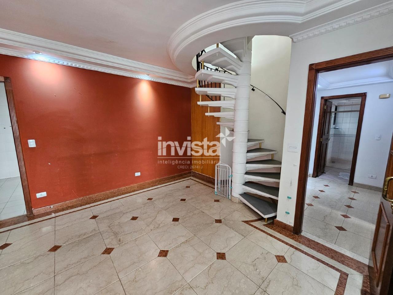 ALUGUEL DE COBERTURA COM PISCINA E CHURRASQUEIRA – BOQUEIRÃO – SANTOS