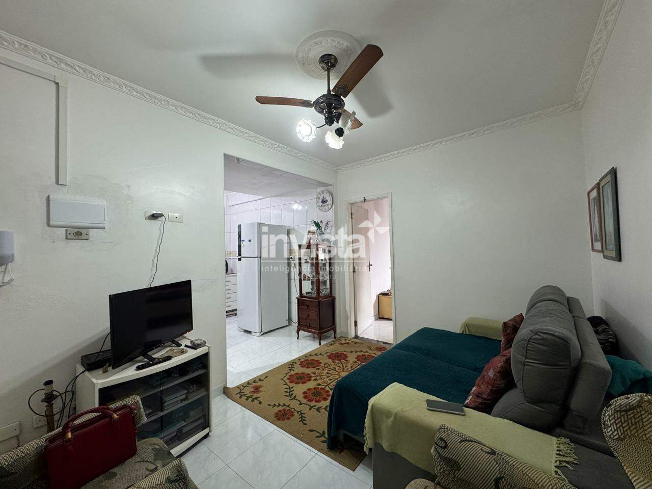 C&oacute;digo: 37457 R$ 370.000,00 Apartamento &agrave; venda em Santos-SP no bairro Pomp&eacute;ia, com 1 dormit&oacute;rio e 40m&sup2; 40 m&sup2; 1 quarto 1 vaga - Santos