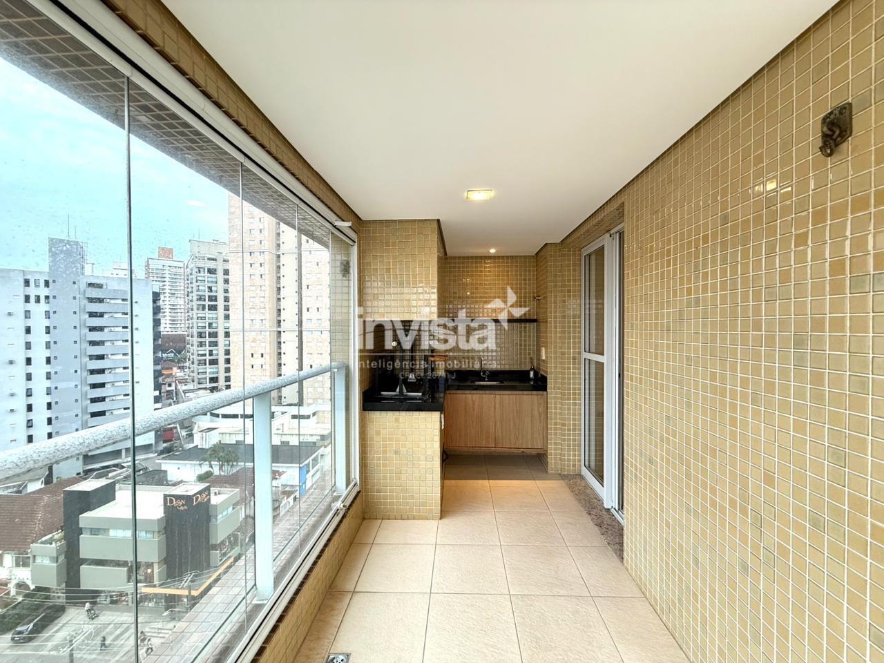 Apartamento 3 Dorms, 131 m², Frente em Gonzaga – 2 Vagas, Financiamento