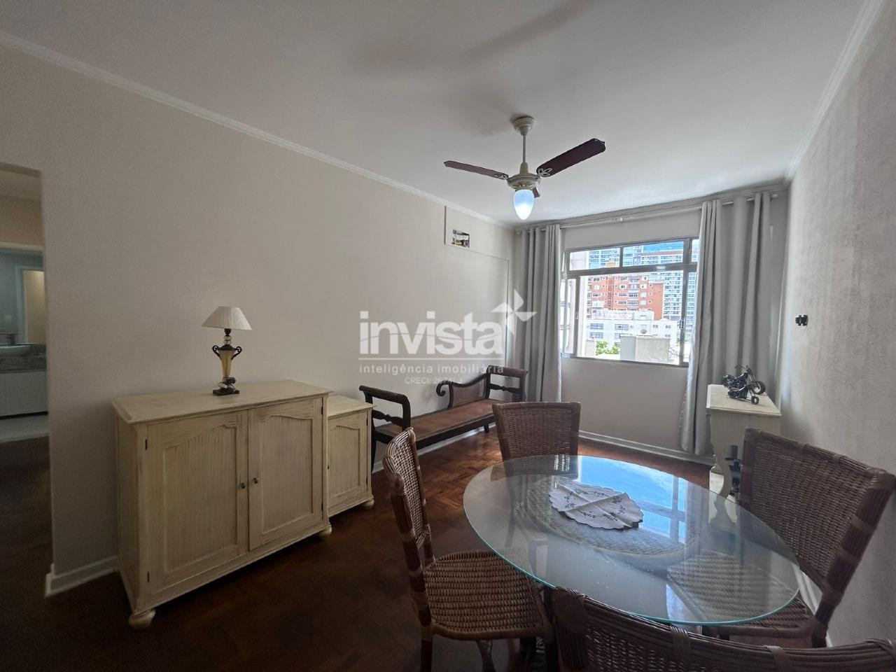 Apartamento Mobiliado no Gonzaga, Santos – 1 dorm, 70 m², aluguel R$ 3.500