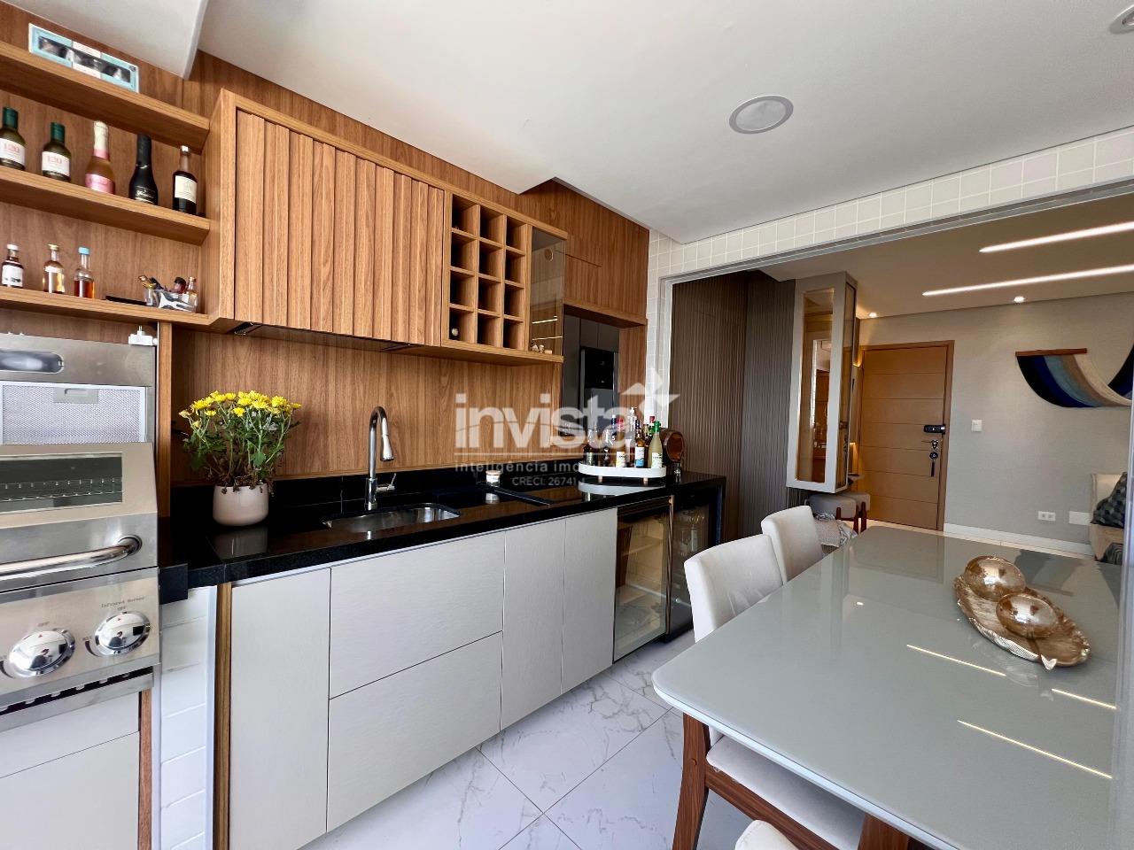 Apartamento Mobiliado 2 Quartos (1 Suíte) com 68 m² no Boqueirão, Santos – Financiamento Aceito