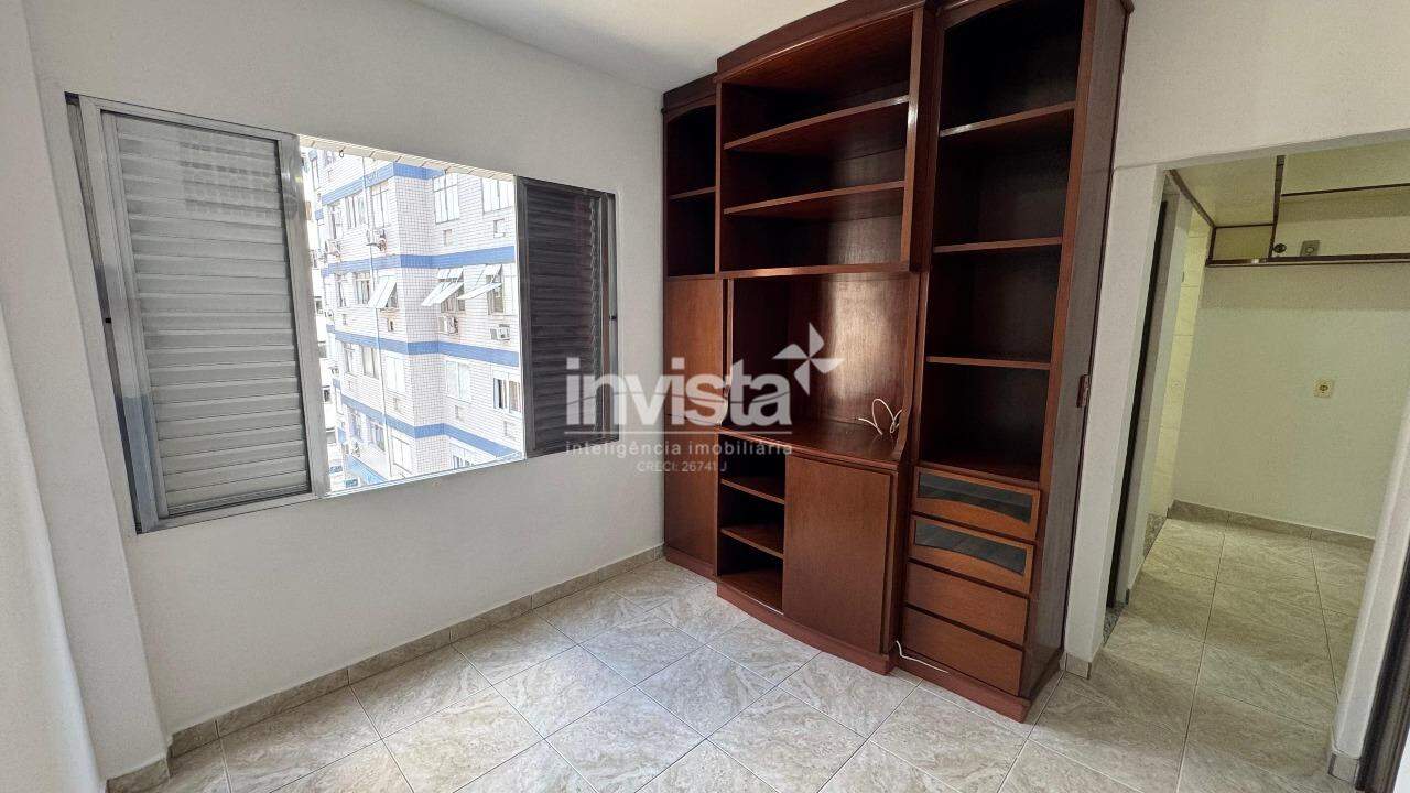 Sala Living Frente Praia Boqueirão em Santos