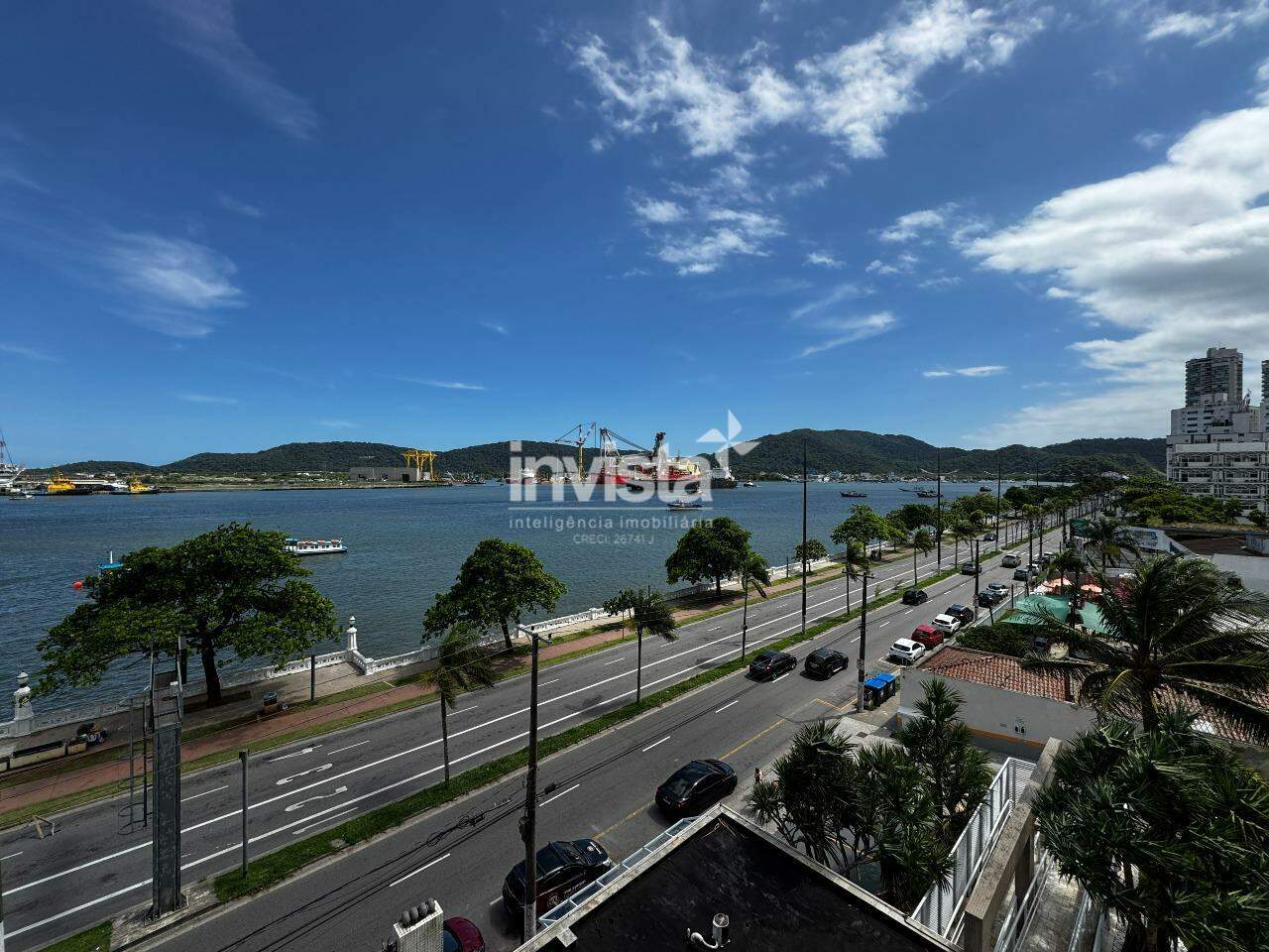 Apartamento 3 suítes com vista mar e 3 vagas em Santos – Frente, Ponta da Praia