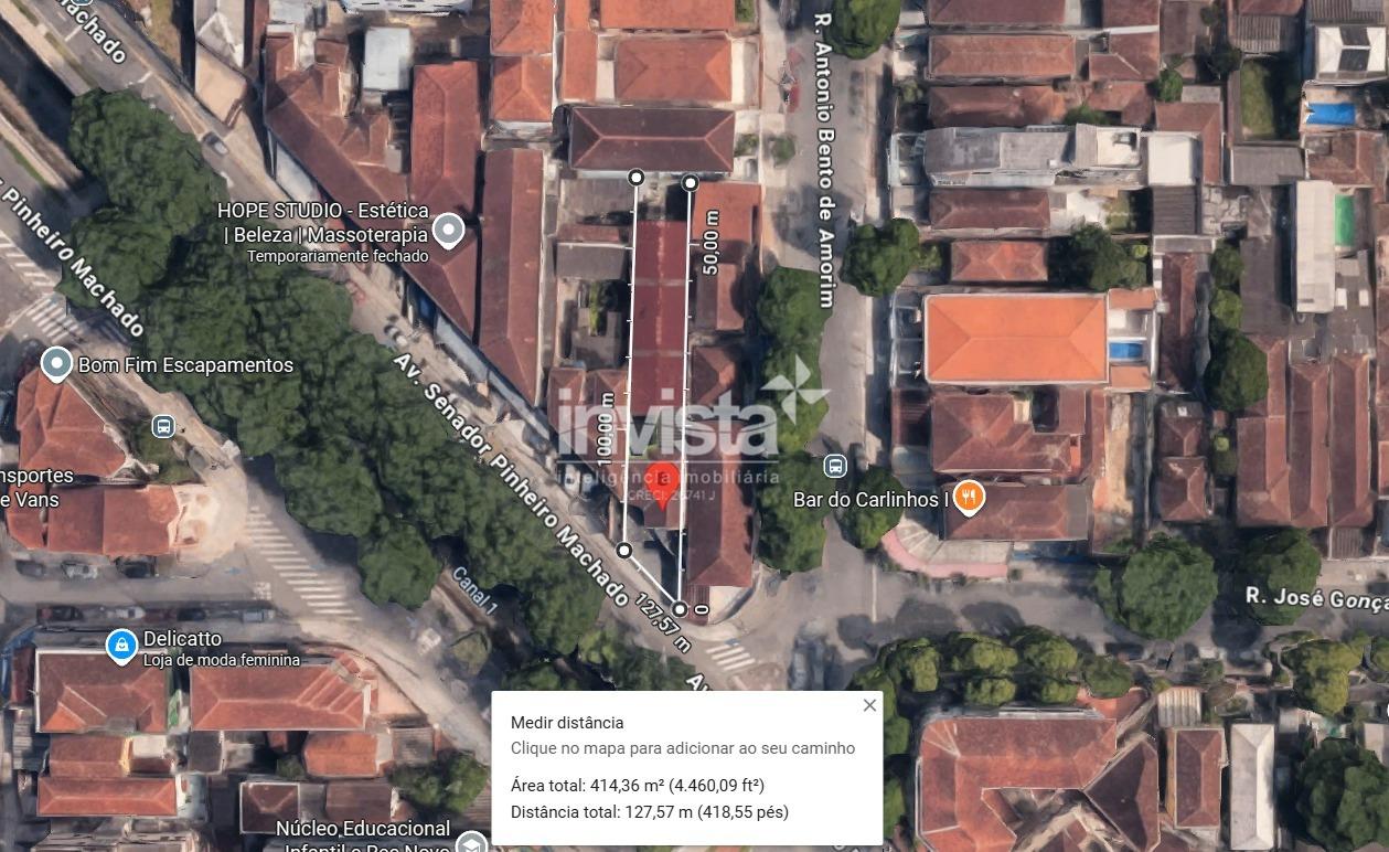 Terreno Residencial/Comercial em Marapé, Santos – 414,70 m² com Ocupação Atual