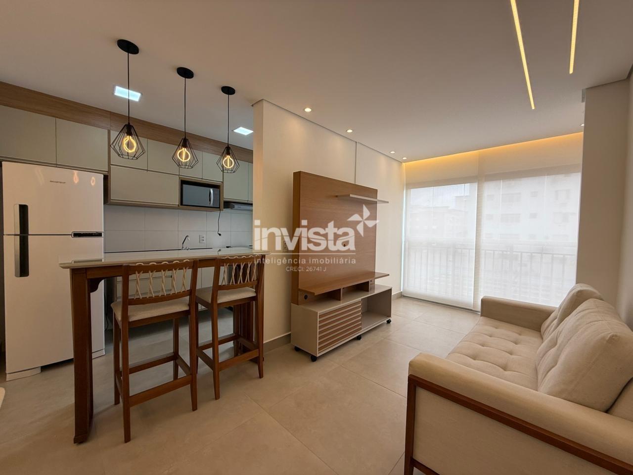 Aluguel: Apartamento 2 Quartos com Suíte em Marapé, Santos – 70 m², Mobiliado e Lazer Completo