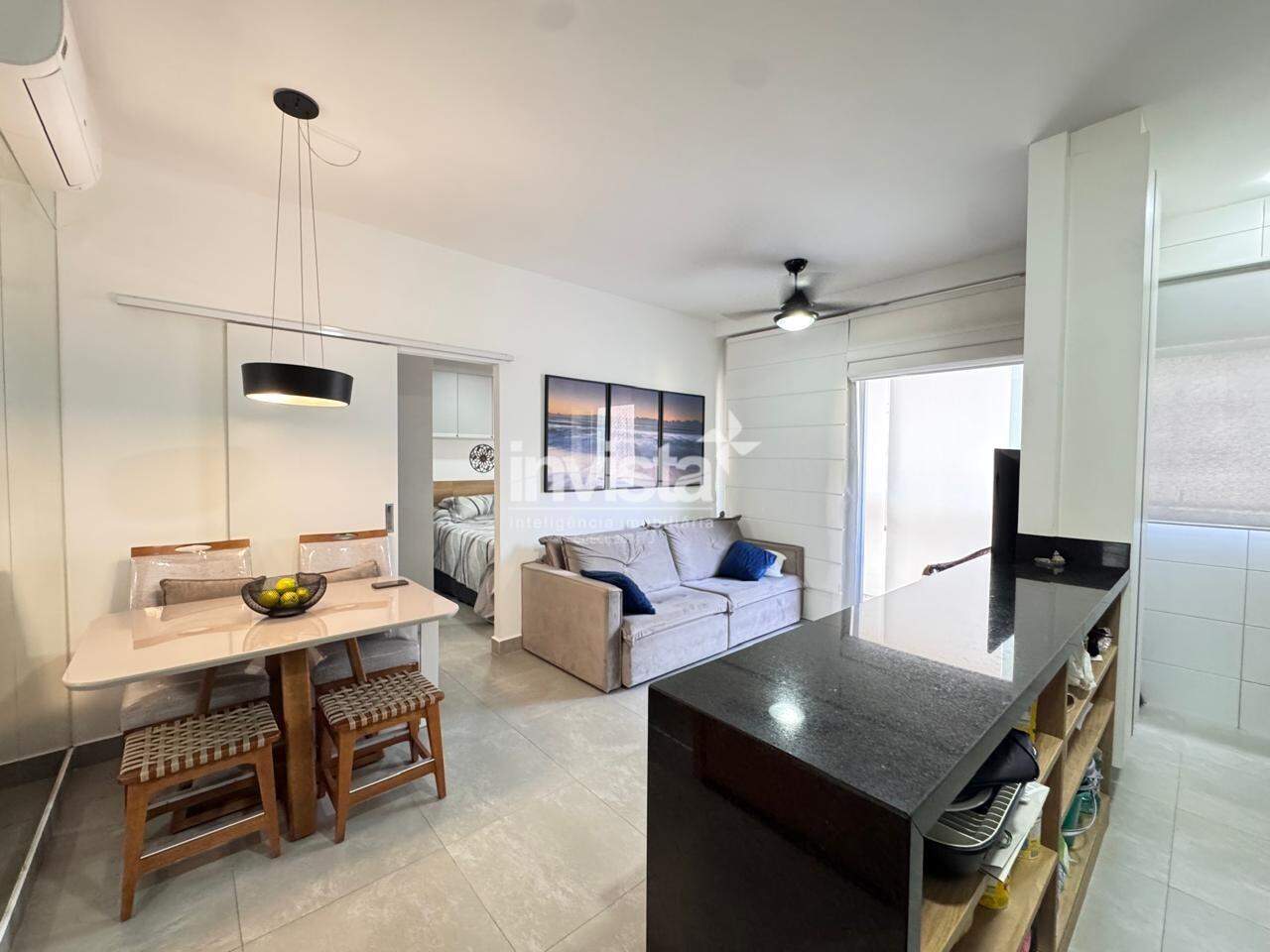 Apartamento 46m² no Boqueirão, Santos — Financia e lazer completo