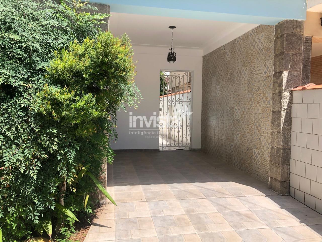 Casa ampla para aluguel no Boqueirão, Santos – 3 quartos, 2 vagas