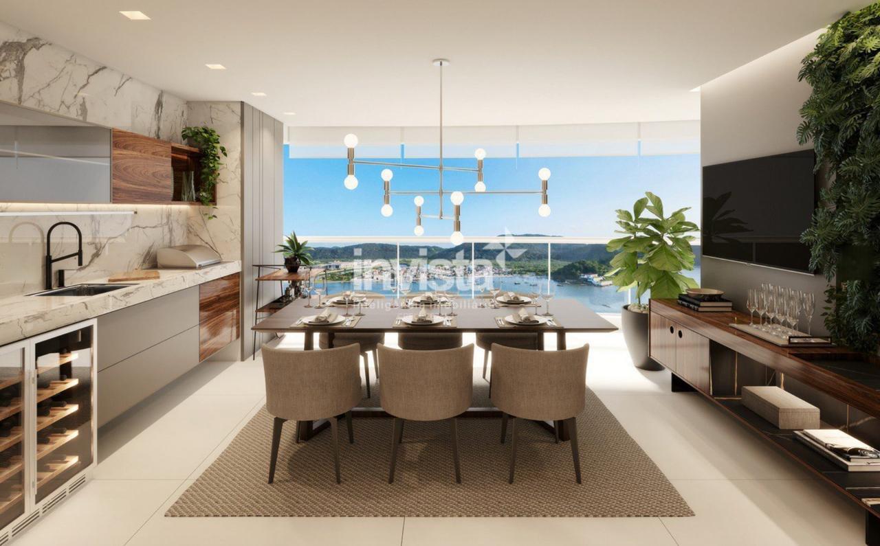 Alto padrão em construção na Ponta da Praia — 163 m², 3 suítes e lazer completo em condomínio icônico.