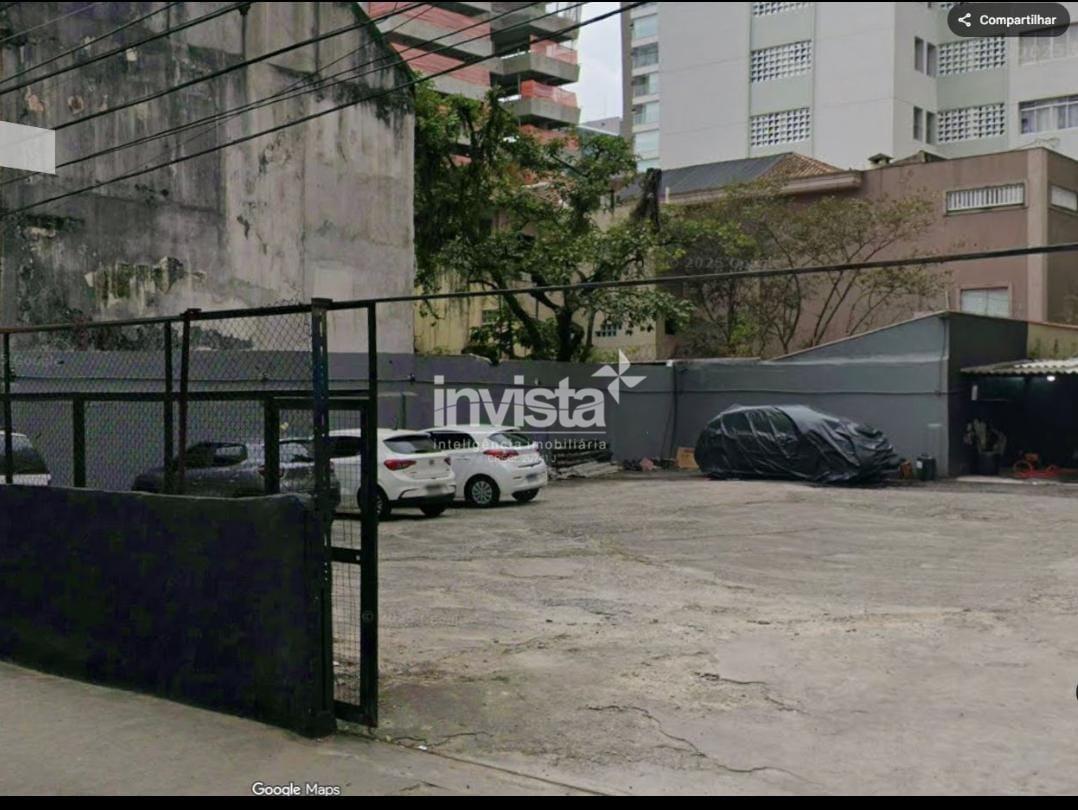 Terreno para Locação na Quadra da Praia em Santos!