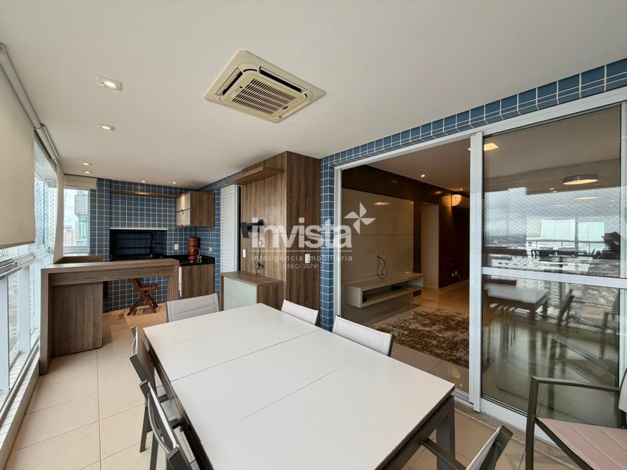 C&oacute;digo: 38840 R$ 2.130.000,00 Apartamento &agrave; venda no bairro Aparecida 129 m&sup2; 3 quartos 2 vagas - Santos