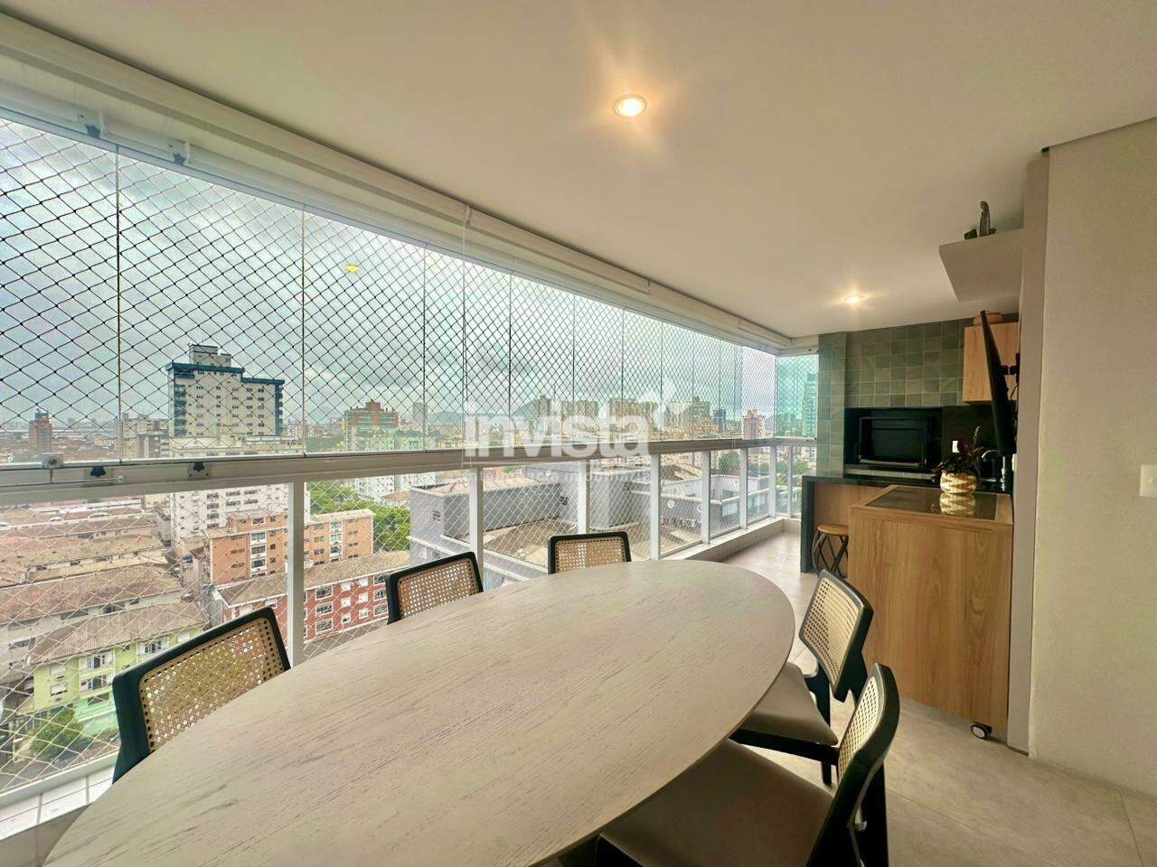 C&oacute;digo: 38886 R$ 1.810.000,00 Apartamento &agrave; venda no bairro Aparecida 129 m&sup2; 3 quartos 2 vagas - Santos