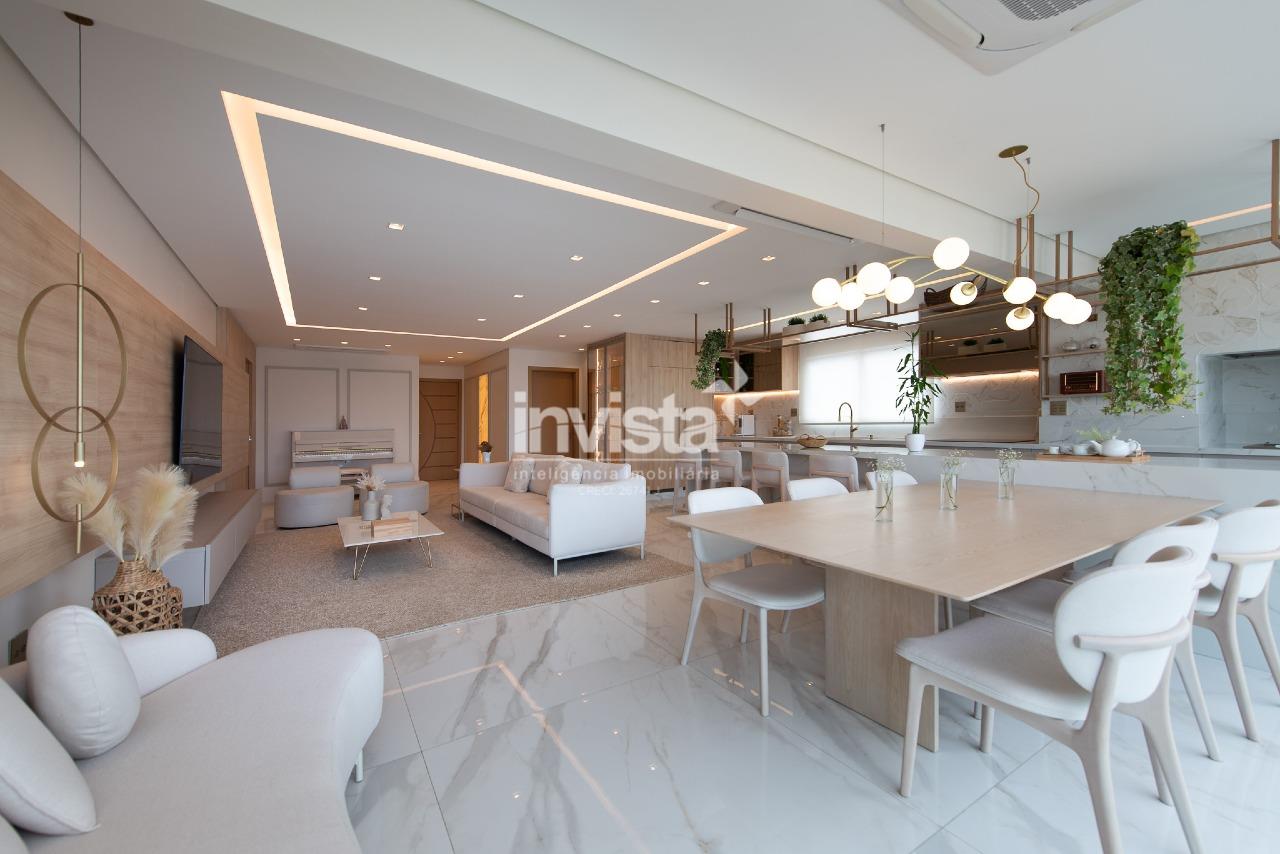 C&oacute;digo: 38966 R$ 3.600.000,00 Apartamento &agrave; venda no bairro Ponta da Praia 185 m&sup2; 4 quartos 3 vagas - Santos